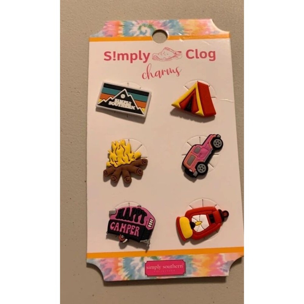 New Simply Southern Simply Croc Charms Happy Camper  tents
